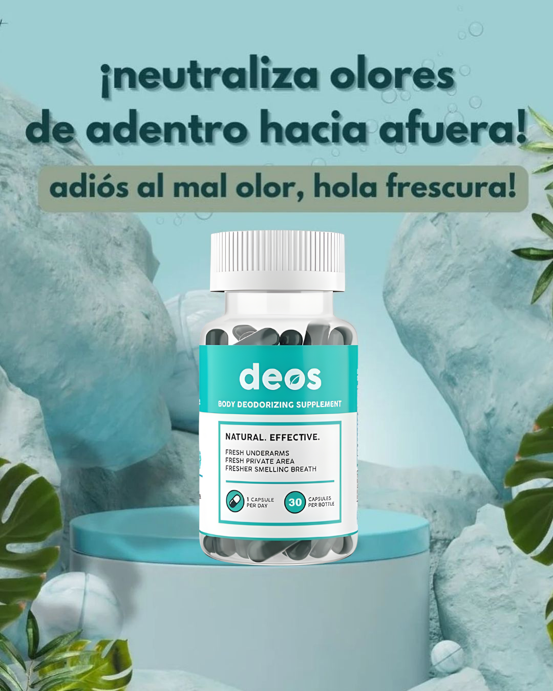 ✨ Deos – Elimina el Mal Aliento y Olor Corporal 🍃💊 | Frescura Interna Garantizada ✨
