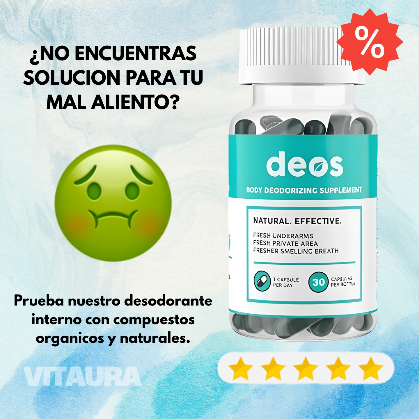 ✨ Deos – Elimina el Mal Aliento y Olor Corporal 🍃💊 | Frescura Interna Garantizada ✨